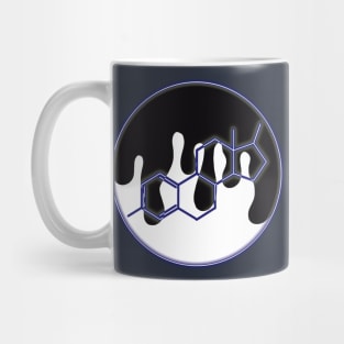 Neon Estrogen Chemical Structure: Blue Mug